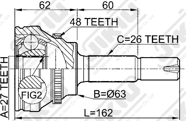 ШРУС JC21038 * JIKIU