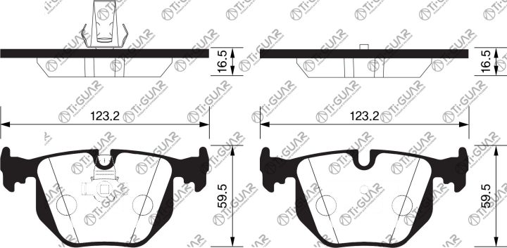 Тормозные колодки TG-1119/PN0225* Ti·GUAR