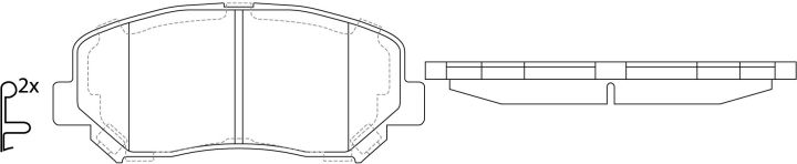 Тормозные колодки BP25000* SB NAGAMOCHI Тормозные колодки BP25000* SB NAGAMOCHI