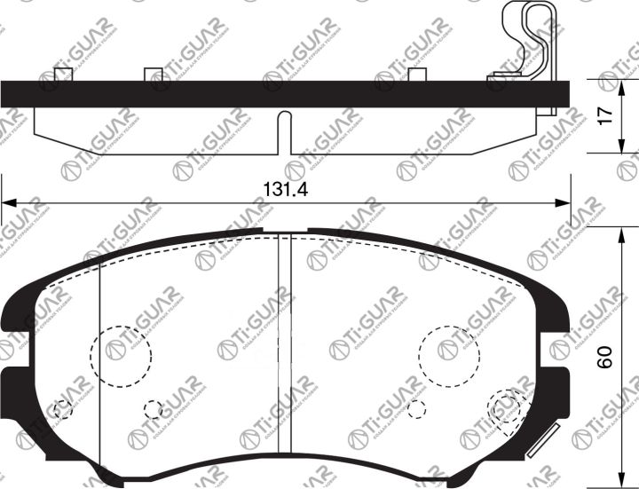 Тормозные колодки TG-1377/PN0377* Ti·GUAR